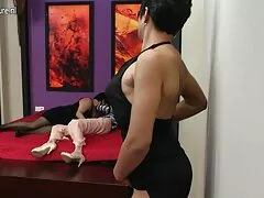 La grasa adolescente trio casero anal mierda duro